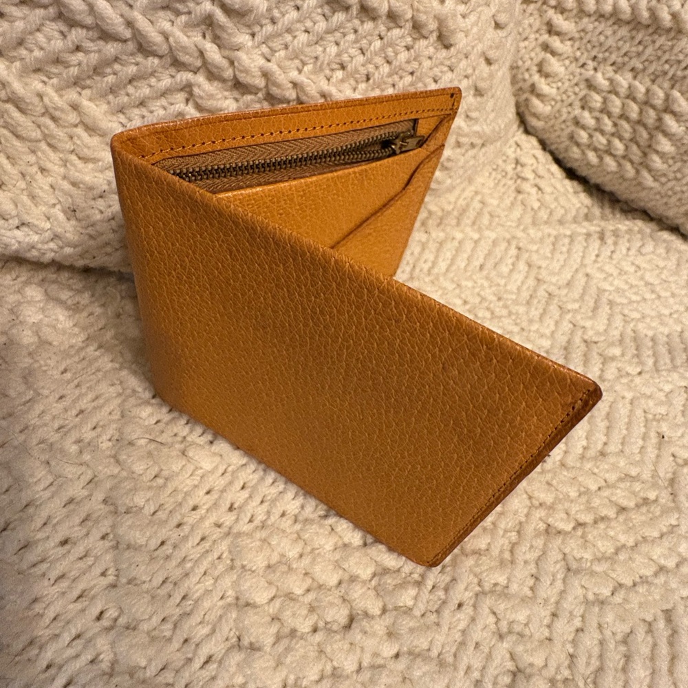 Men's Tan Leather vintage Wallet